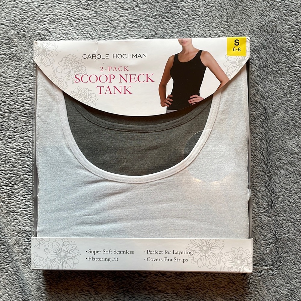 Women’s 2-pack scoop neck tank tops - S